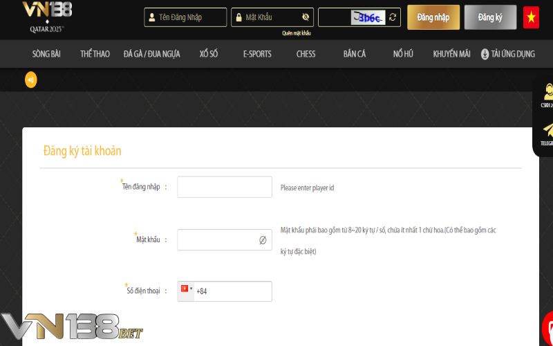 Cách tạo tài khoản VN138 nhanh gọn và đơn giản